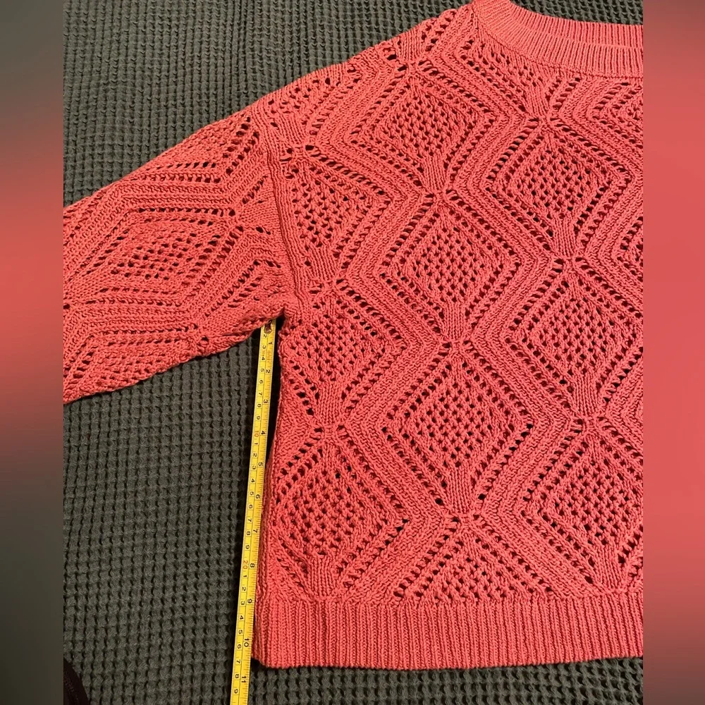 Old Navy Pointelle Boat-Neck Lightweight Sweater - Picture 6 of 11